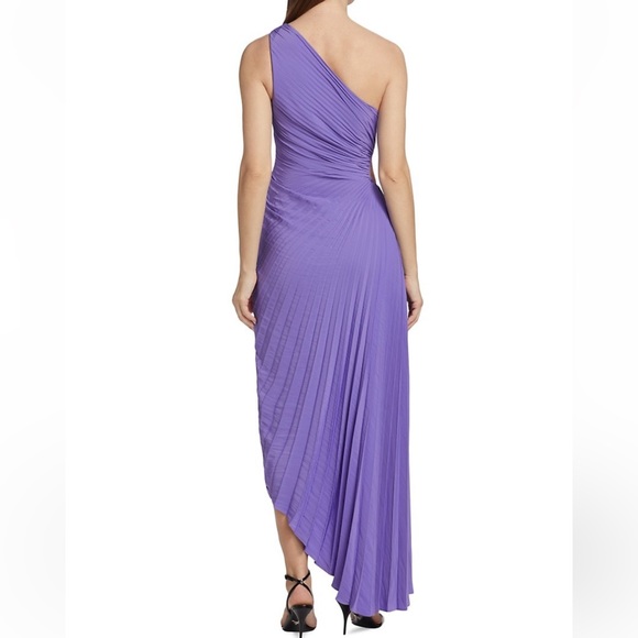 A.L.C. Delfina Pleated One Shoulder Gown - Picture 5 of 12